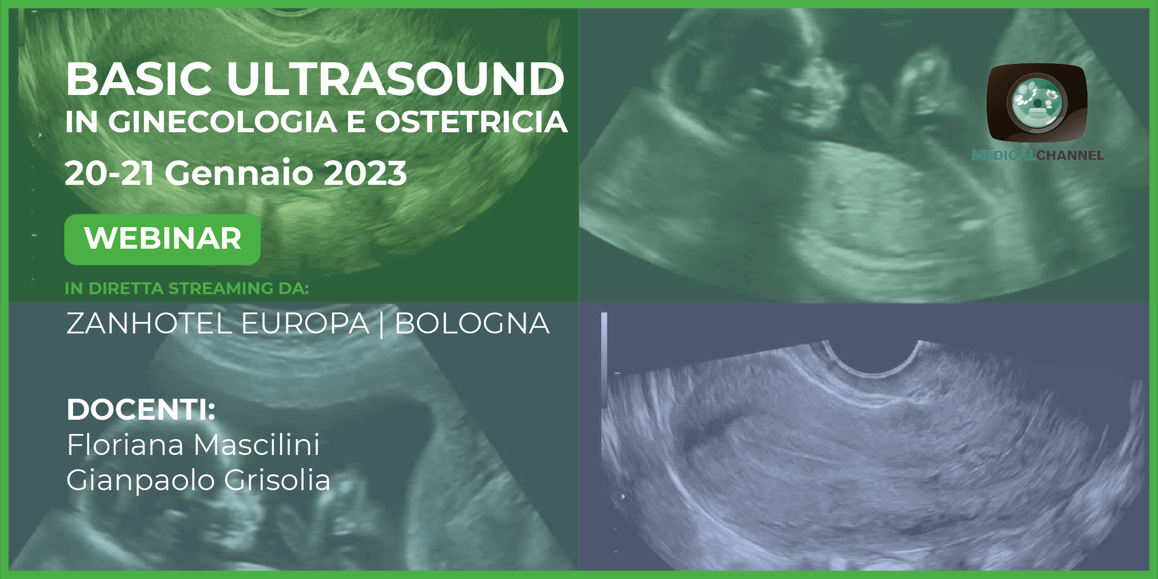 BASIC ULTRASOUND IN GINECOLOGIA E OSTETRICIA - WEBINAR