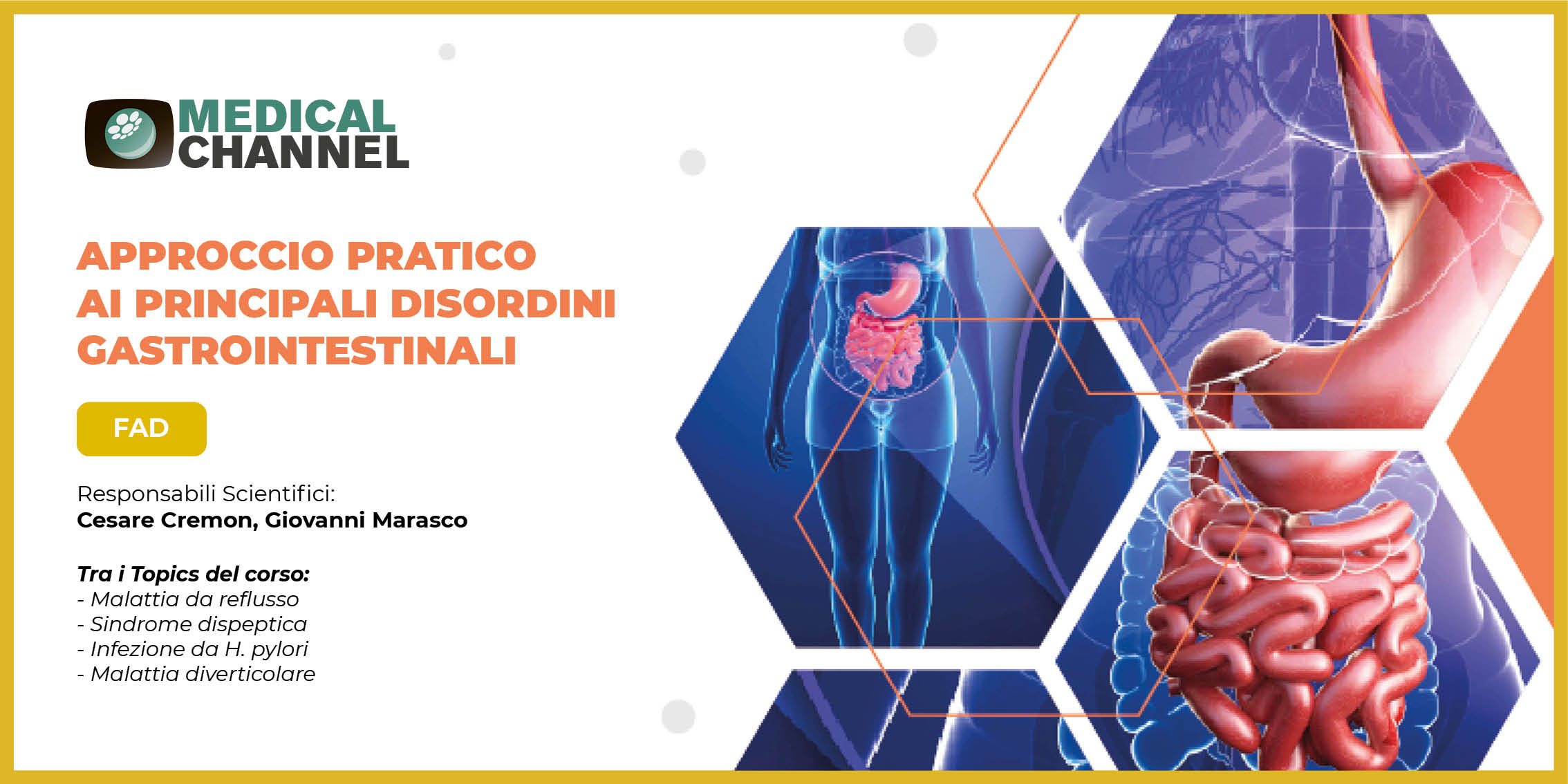 Approccio pratico ai principali disordini gastrointestinali - FAD
