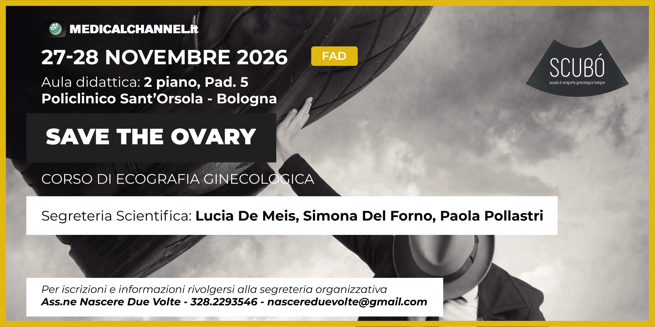 SAVE THE OVARY. Corso di ecografia ginecologica - FAD